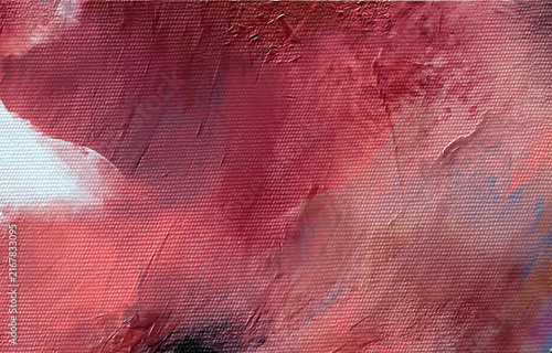 Vibrant Magenta Oil Texture Study