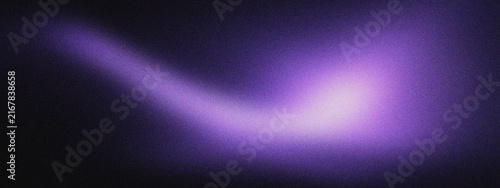 Quadro su tela Abstract purple light leak on black background, ethereal violet lens flare with soft bokeh texture, cinematic neon glow for creative overlays, mysterious dark gradient with vibrant purple