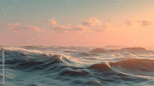 sunset over the sea
