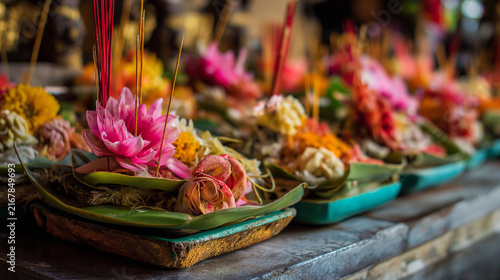 Balinese Temple Offering Canang