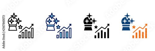 Market Forecast Multistyle Icon Set