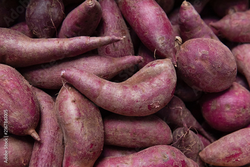 Red sweet potatoes