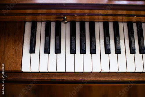Fotografía piano keys closeup