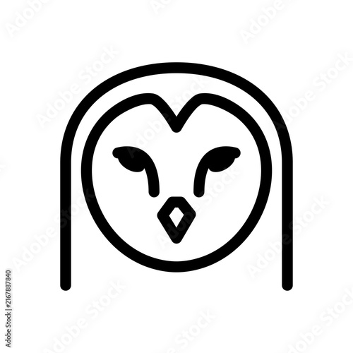 Owl Icon Wisdom and Knowledge Symbol