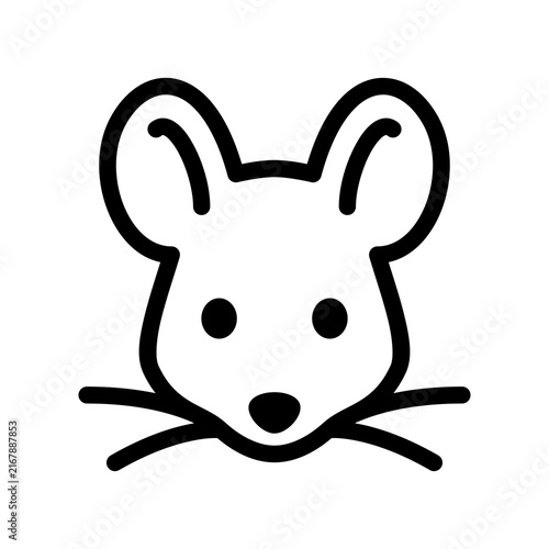 Small Rat Icon Vector Illustration
