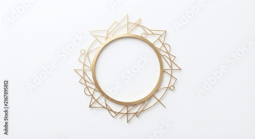 isolated white background, modern frame design for your works, text frame, image frame
