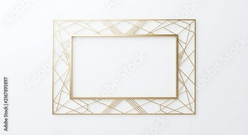 isolated white background, modern frame design for your works, text frame, image frame