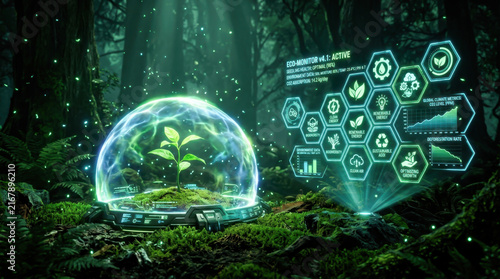 Holographic Earth and Environmental Data in a Forest