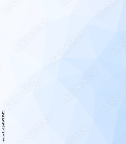 Light Blue White Low Poly Geometric Abstract Background