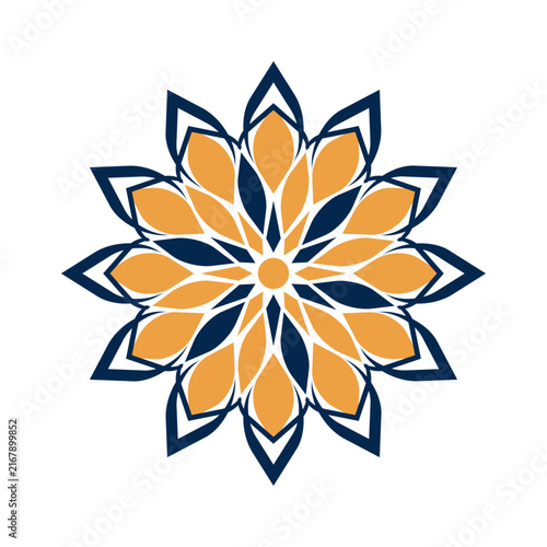 Vintage gold floral ornament element vector for wedding banner design.ai
