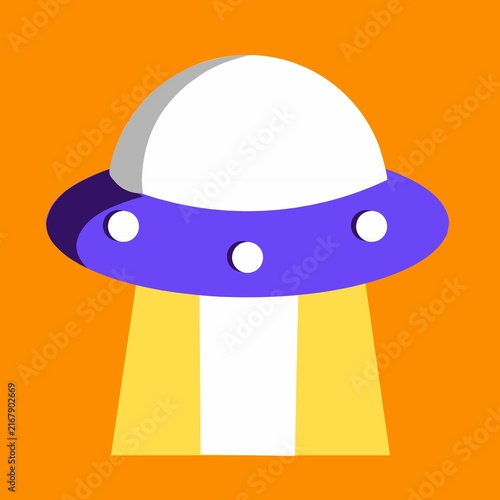 Fotografie UFO Flying Saucer Space Science Icon