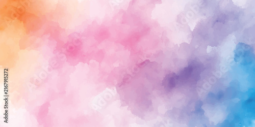 Abstract Vibrant Pastel Watercolor Texture Background
