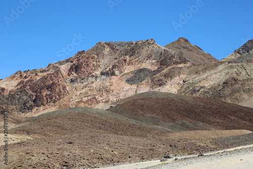 Brown and pink cliffs - Death Valley National Park, California