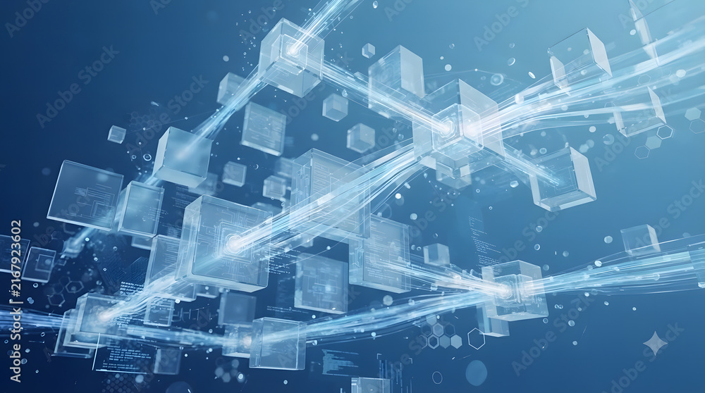 Fototapeta premium Fiber Optic Networking Closet