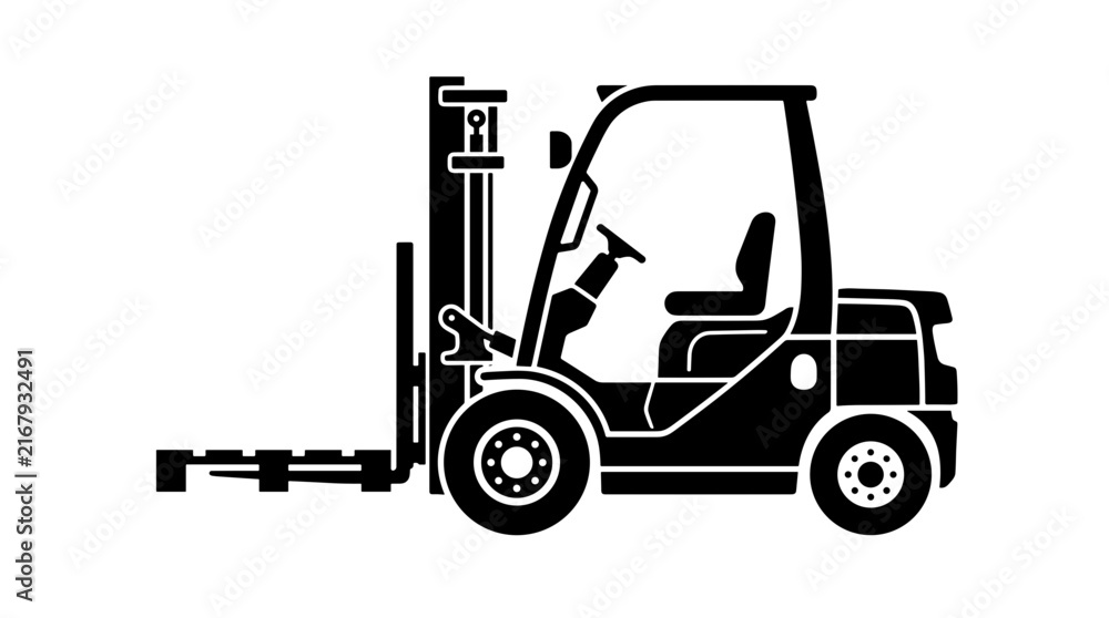 Naklejka premium Forklift Icon