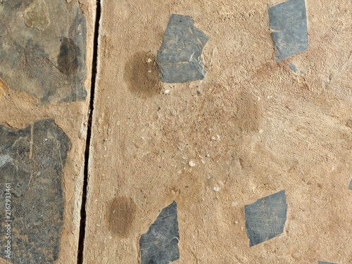 Old cement floor in Thailand