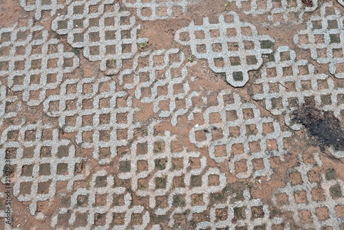 Old cement floor in Thailand