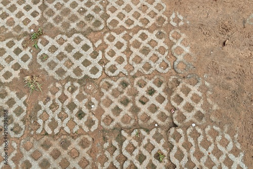 Old cement floor in Thailand