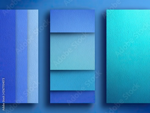 Minimalist Abstract Gradient Color Blocks Composition.