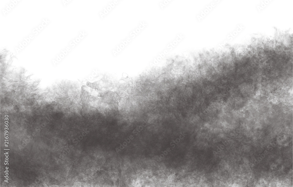 Obraz premium Abstract black and white watercolor texture with soft ink wash and artistic brush strokes