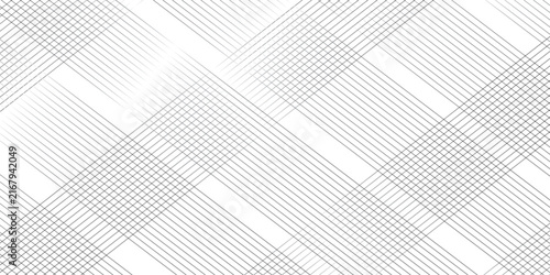 Geometric square stripe line background. abstract oblique stripe diagonal black and white line gradient fabric transparent diagonal line cloth . grid striped seamless pattern fabric design.	
