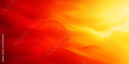 Abstract red and yellow flowing fluid wave background with abstract background gradient backdrop artistic illustration