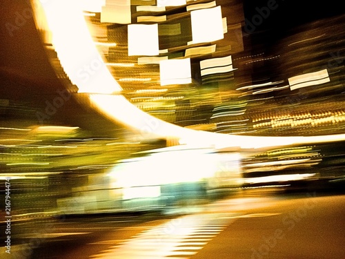 Canvastavla intentional camera movement photography of lights