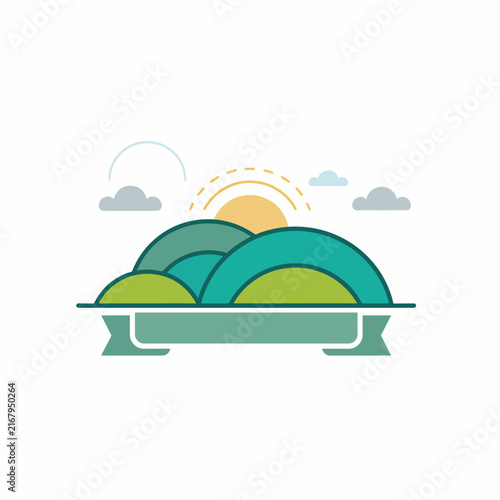 Colorful cartoon illustration of a green turtle swimming underwater.