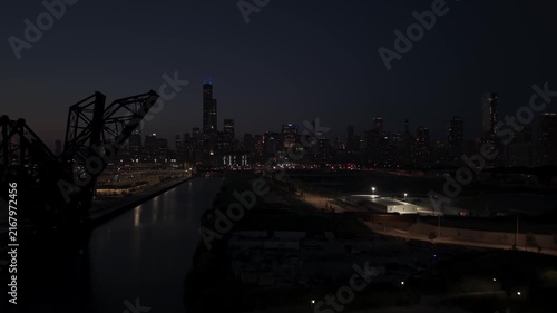 Chicago skyline at night - Taken from Chinatown on Aug 22nd, 2026