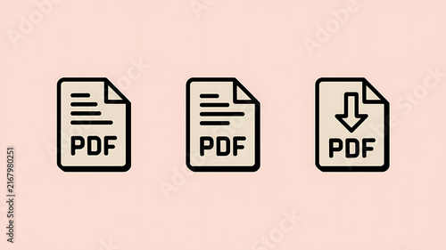 Tapety artystyczne Documents display the pdf file format icon for digital file management.