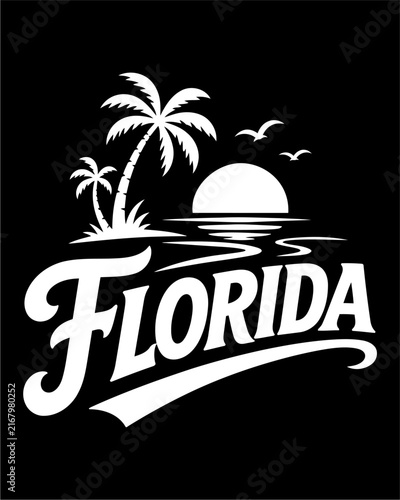Florida Tropical Sunset Escape with Palm Trees, Ocean Views, and Laid-Back Vintage Beach Vibes