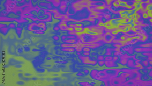 Vibrant psychedelic abstract art depicting swirling patterns of intense magenta purple electric blue and neon green creating a chaotic yet mesmerizing visual texture perfect for digital design