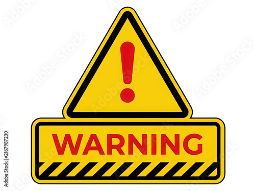 Warning sign with exclamation mark