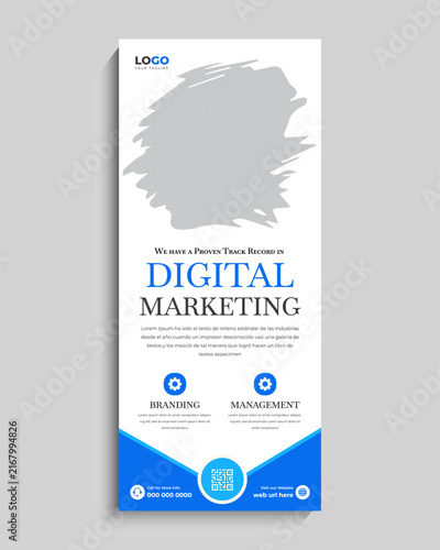 Digital Marketing Agency Roll-up Standee Banner Template