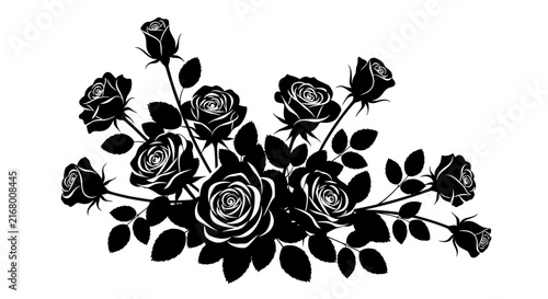 Minimalist stylized vector silhouette illustration on a clean white background, professional black graphic element for contemporary web and print design projects, scalable EPS format.