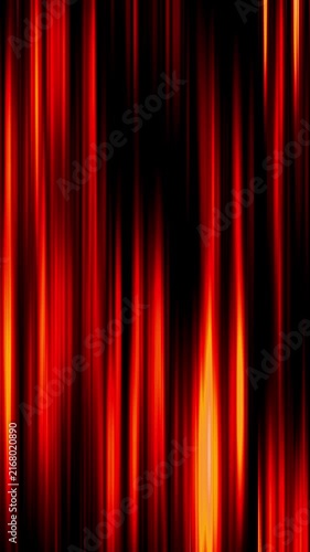 Abstract Red Light Streaks Motion Background, Vertical Glowing Energy Lines with Dynamic Speed and Futuristic Black Design