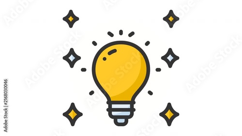 Animated creativity icon