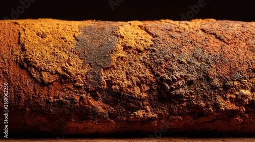 Old Clay Pipe Mineral Deposit Texture