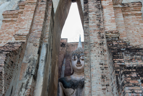 Canvastavla The most beautiful Viewpoint Historic temple of Sukhothai Historical Park, Thailand