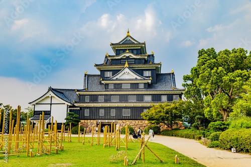 	岡山県　岡山城の風景