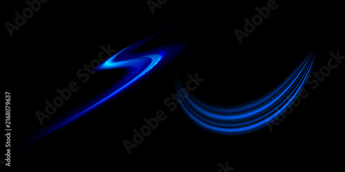 Принти на полотні Light glowing effect