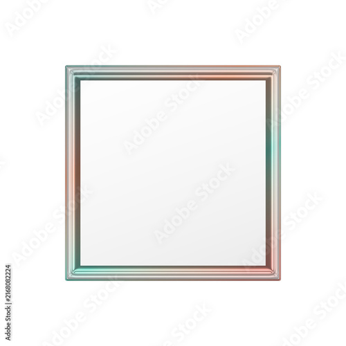 Abstract minimalist  modern transparent rectangle with glass frame on olive green gradient light effects, and clean aesthetics for interface design, presentations background. 