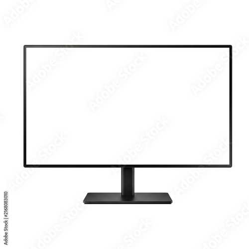 Blank Computer Monitor Screen Isolated for Office, Business and Digital Display