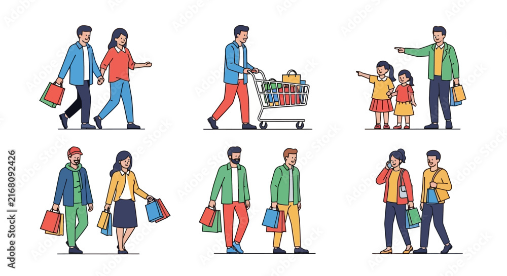 Fototapeta premium Clean and modern flat vector illustration featuring minimalist design with vibrant colors and professional composition for digital platforms, websites, and contemporary print projects.