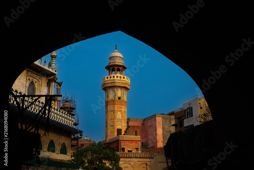 Minaret of Wazir Khan's mosque, Lahore, Pakistan