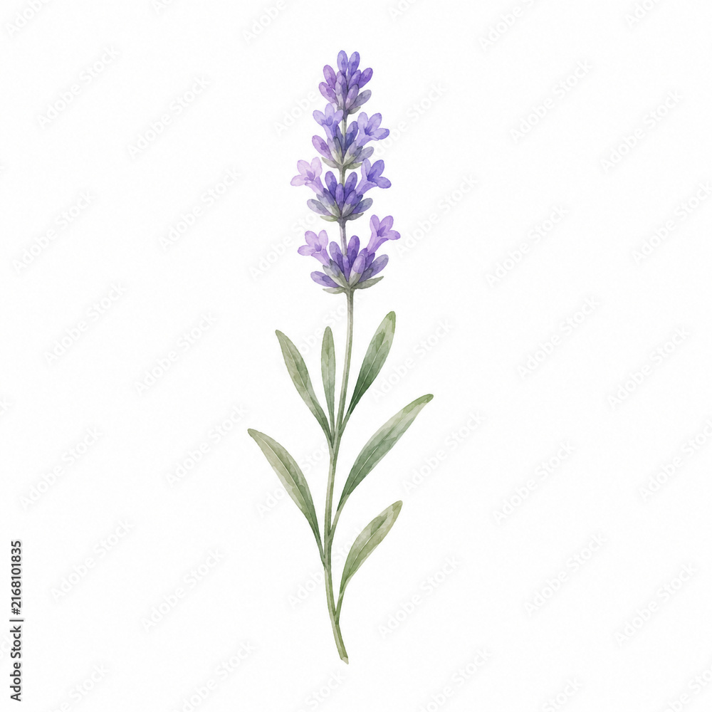 Fototapeta premium lavender flowers isolated on white background