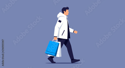Minimalist flat vector illustration featuring a clean white background, versatile design template for digital and print media, empty professional workspace concept for modern layouts.