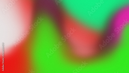 Konstfotografi Abstract Swirls of Color: A vibrant and fluid abstract design featuring a harmonious blend of bright red, vivid green, and soft pink hues, creating a sense of movement and energy