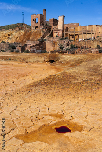 Abandoned Mining Structures in the Colorful Landscape of Mazarrón, Murcia, Spain