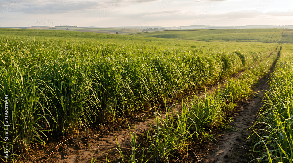 Fototapeta premium Energy Crops Grown for Sustainable Biomass Production